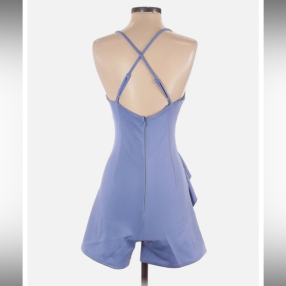 ASOS Scuba Ruffle Romper NWT - Picture 2 of 9